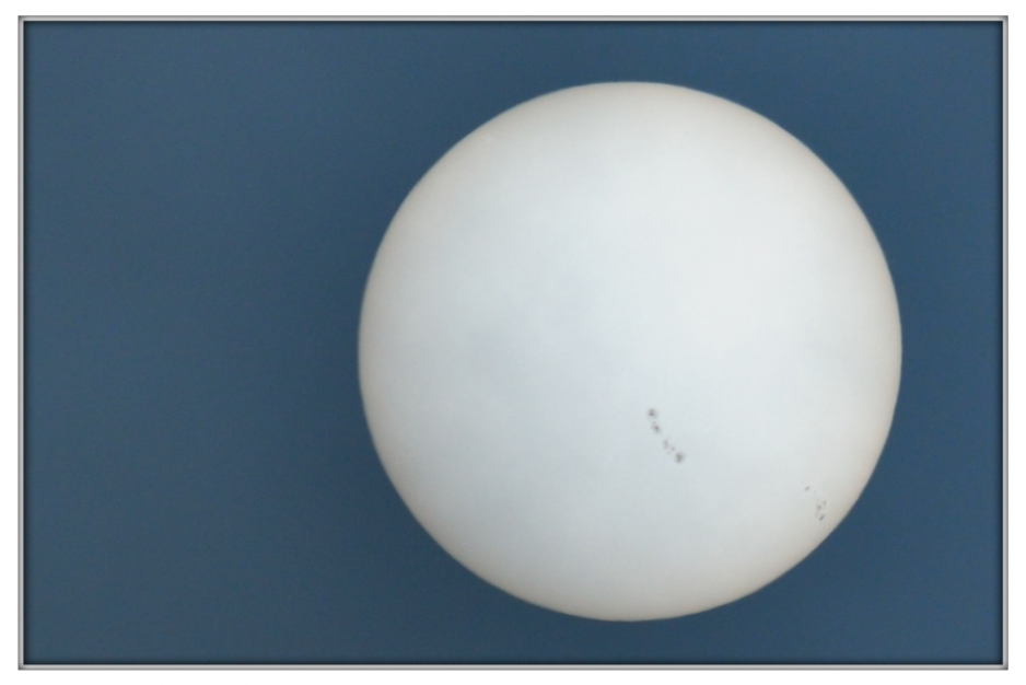 Sonne mit Sonnenflecken